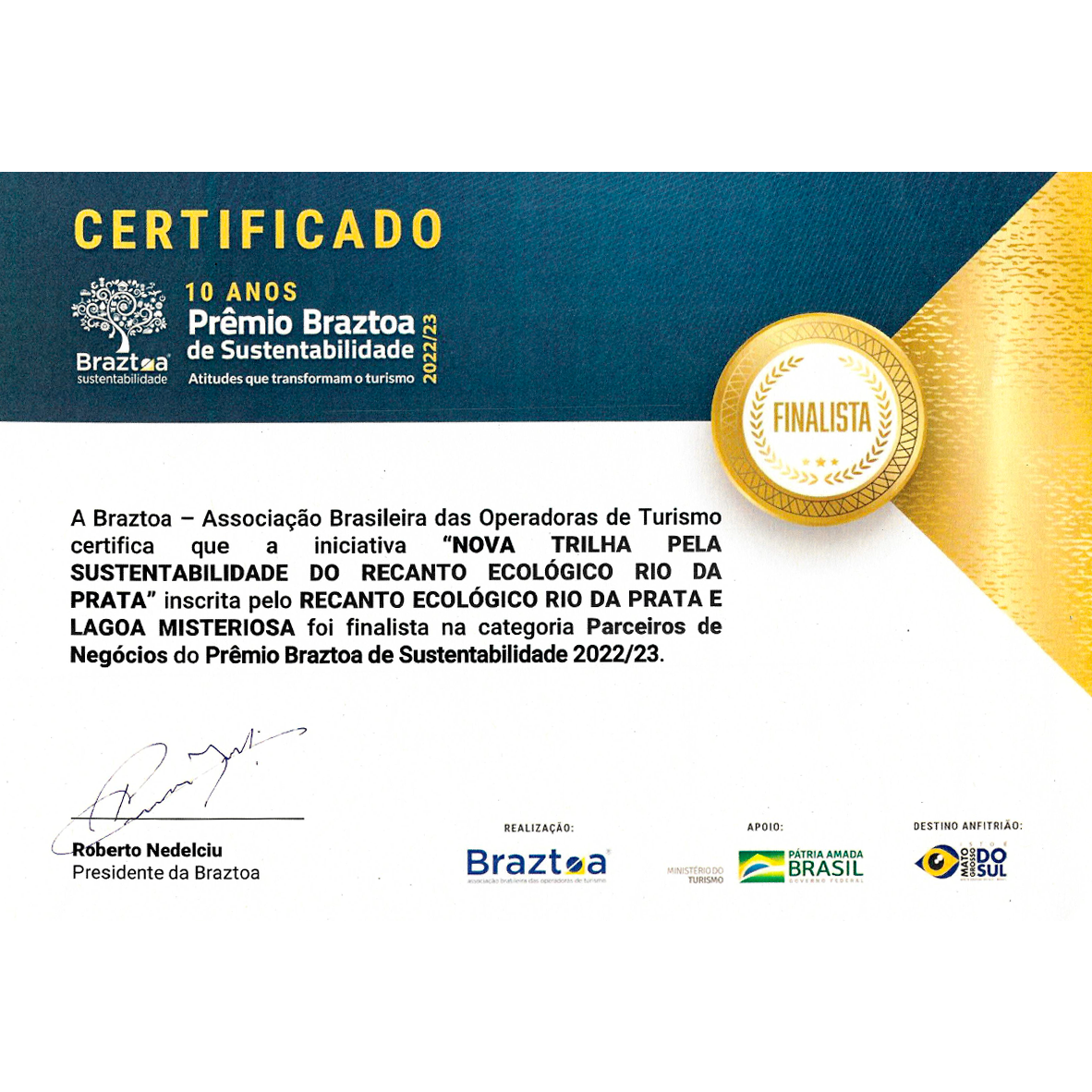 Prêmio BRAZTOA de Sustentabilidade